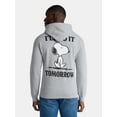 thumbnail image 3 of Snoopy Tomorrow Men's & Big Men's Graphic Hooded Sweatshirt with Long Sleeves, Sizes S-3XL, 3 of 4