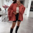 thumbnail image 4 of Women Chunky Cardigan Sweaters Winter Button Down Lantern Sleeve Sweater Jackets Wool Knit Coats Outerwear, 4 of 6