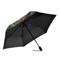 thumbnail image 2 of FORMRS Travel Umbrella Folding Auto Open Close Windproof Rain UV Protection, Retro Pine Tree, 2 of 8