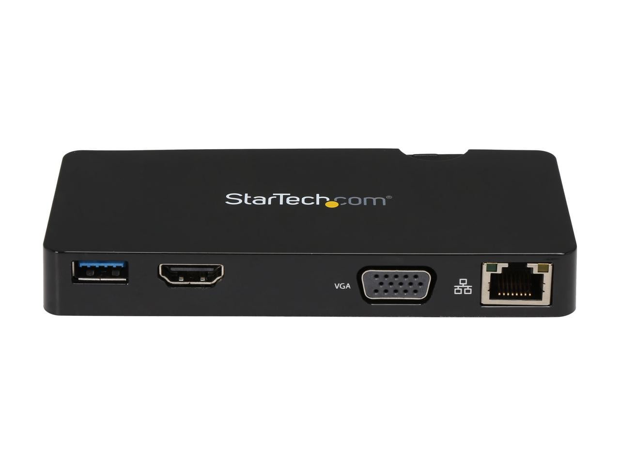 StarTech USB3SMDOCKHV Travel Docking Station for Laptops HDMI or VGA USB 3.0