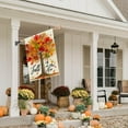 thumbnail image 2 of Fall House Flag 28x40 Inch Double Sided for Outside Large Burlap Autumn Tree Maple Leaves Holiday Yard Decoration, 2 of 5
