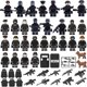 thumbnail image 5 of Juego de bloques de construcción de policía especial negro, 22, 24 y 28 piezas, bolsa de juguetes para ensamblar con partículas pequeñas, 5 of 5