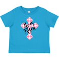 thumbnail image 3 of Inktastic He is Risen Pink Plaid Cross Boys or Girls Baby T-Shirt, 3 of 5