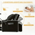 thumbnail image 2 of Lunale 3-in-1 Convertible Sleeper Chair Bed with Charge Ports & Phone Stand, Black Velvet, 2 of 9