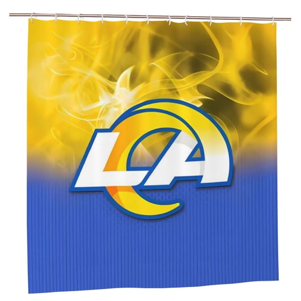 Cortina de ducha de secado rápido para baño, impermeable, con ganchos, diseño de fútbol americano, juego de cortinas de ducha para baño de plástico, 60 x 72 pulgadas