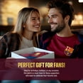 thumbnail image 3 of Icon Sports Official FC Barcelona Ultimate Fan Pack - Unisex Adult - Jacket, T-Shirts, Scarf & Soccer Ball - FCBUFP Navy M, 3 of 9