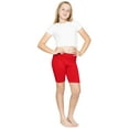 thumbnail image 2 of Stretch Is Comfort Girl's Cotton Biker Shorts | Child Size 2 -16, 2 of 7