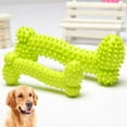 thumbnail image 2 of HEVIRGO Pet Dog Puppy Bone Shape TPR Tooth Cleaning Molar Bite Chewing Training Toy Multi-color TPR, 2 of 8