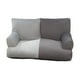 thumbnail image 1 of Sofá para perros, sofá para gatos con respaldo alto, nido antideslizante, suave y estable, protección para muebles gris oscuro gris claro, 1 of 9