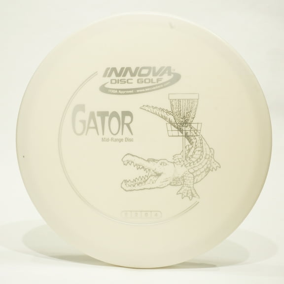 Innova DX Gator Disc Golf Midrange Disc, Pick Color/Weight [Stamp & Exact Color May Vary] White 175-176 grams