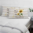 thumbnail image 3 of Sunflower Pillow Covers, Linen Long Throw Pillow Case, Vintage Botanical Holiday Pillow Protector Decorative Cushion Cover for Living Room/Bedroom 20" x 36", 3 of 8