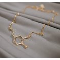 thumbnail image 5 of nipocaio Argent Bijoux Fantômes Dopamine Molécule Collier, 5 of 5