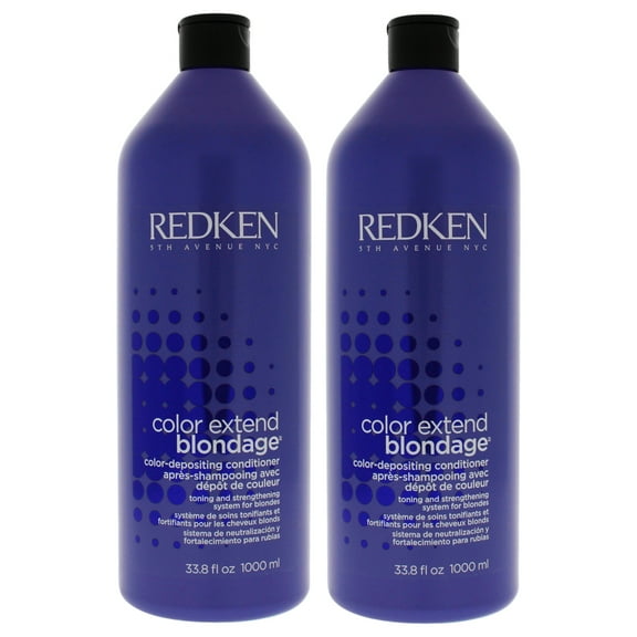 Redken Color Extend Blondage Color Depositing Conditioner - Pack of 2, 33.8 oz Conditioner