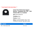 thumbnail image 2 of Center Drive Shaft Center Support Bearing - Compatible with 1955 - 1958 Checker A8B 3.7L 6-Cylinder 1956 1957, 2 of 2