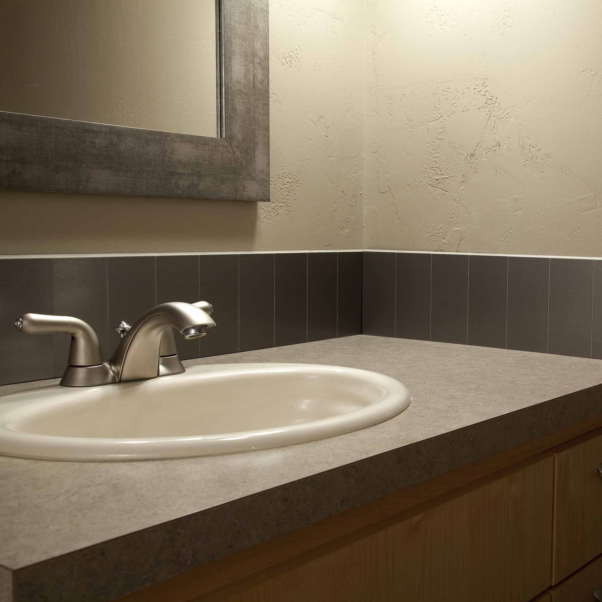 Aspect Peel and Stick Backsplash 3in x 6in Brushed Stainless Short Grain Metal Tile 15 Sq Ft Kit for Kitchen and Bathrooms