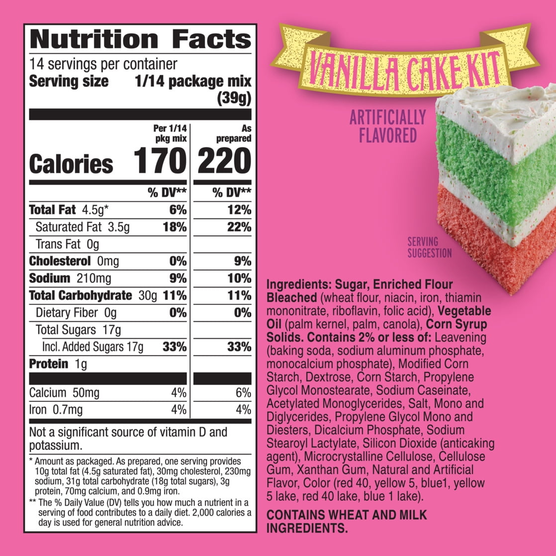 Betty Crocker Exclusives Wicked For Good Vanilla Cake Mix Kit, Walmart Exclusive, 19.4 oz