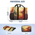 thumbnail image 3 of WOBOGO Fire Phoenix Patterns Tote Shopping Bag Reusable Heavy Duty Durable Foldable Washable 15.4×12.8×9.8in, 3 of 8