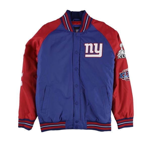 NFL Mens 4X Super Bowl Champions NY Giants Varsity Jacket gia L
