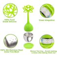 thumbnail image 3 of Filtre Infuseur à Thé 2 Pack en Acier Inoxydable - Filtre à Thé en Vrac avec Poignée en Silicone en Forme de Fleur pour Thé en Feuilles Ou Herbes, 3 of 7