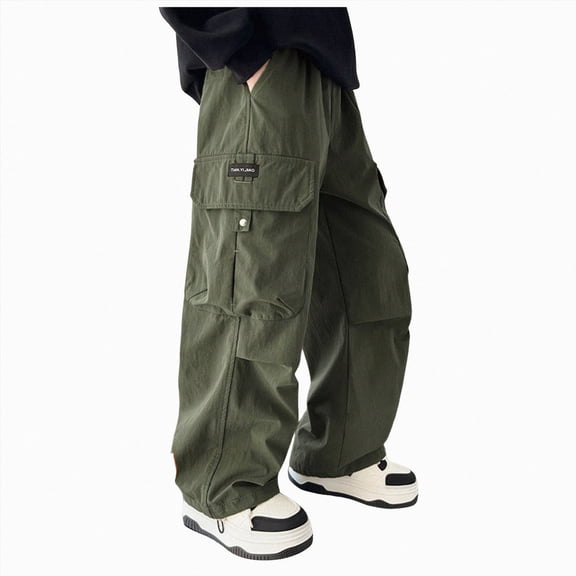 Gubotare Boys Athletic Sweatpants Boys Sweatpants Active Pants Boys Joggers Athletic Pants for Kids 5T 6T (Green,5-6 Years)