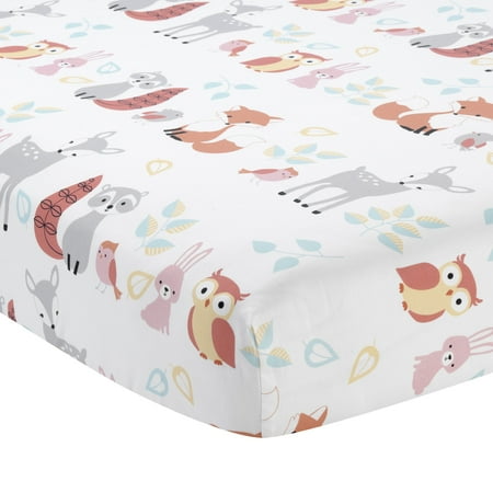 UPC: 0084122698062 | Lambs & Ivy White Animal 100% Cotton Fitted Sheets  Crib Bed  Deep Pocket