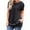 Black, variant on Patlollav Womens Plus Size Casual Round Neck Short Sleeve Solid Ladies Tops Blouse