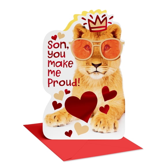 American Greetings Valentine's Day Card for Son (Cool Lion)