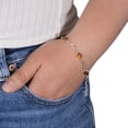 thumbnail image 2 of Sterling Silver Honey Baltic Amber  Bracelet Tulip , Amber Jewelry Collection, 2 of 6