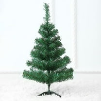2FT Artificial Christmas Tree Green Mini Tabletop Christmas Pine Tree with Plastic Stand Small Xmas Tree for Indoor Outdoor Holiday Home Decoration