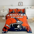 thumbnail image 1 of Erosebridal American Football City Bedding King Comforter Set, Soccer Down Comforter, Rugby Game Sports Decor, Reversible, 1 of 8