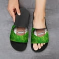 thumbnail image 6 of GZHJMY Stylish Slides for Women Men, American Football Ball on Grass Soft Flexible Slip-on Sandals Slippers, 6 of 7