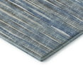 thumbnail image 4 of Addison Rugs Mayfield Washable Transitional Textured Stripes Blue Rectangle Rug, 3' x 5', 4 of 5