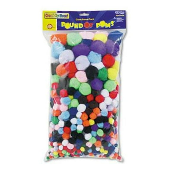 Creativity Street Pound of Poms Giant Bonus Pack - Assorted Colors - 1 lb.