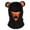 Orange, variant on lnmuld Solid Kids Contrast Inner Cat Ear Balaclava Hat Embroidered Whisker Face Mask Adjustable Neck Cover Windproof Ski Helmet Liner for Boys Girls Pink,3-14 Years