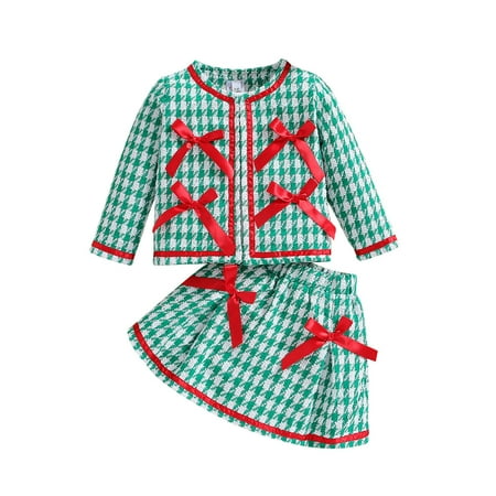 

Autumn and Winter New Girls Christmas Set Children s Small Fragrance Style Skirt Set Two Piece Girl Western Boy Dress Must Haves Girl Mom and New Born Matching Outfits Cute Outfits Sweats for Teen