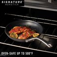 thumbnail image 4 of Calphalon 1948257 Signature Hard Anodized Nonstick Covered Flat Bottom Wok, 12", Black, 4 of 5