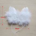 thumbnail image 5 of Gwong Electrónica Mini ángel blanco pluma ala decoración de boda árbol de navidad ornamento colgante, 5 of 5