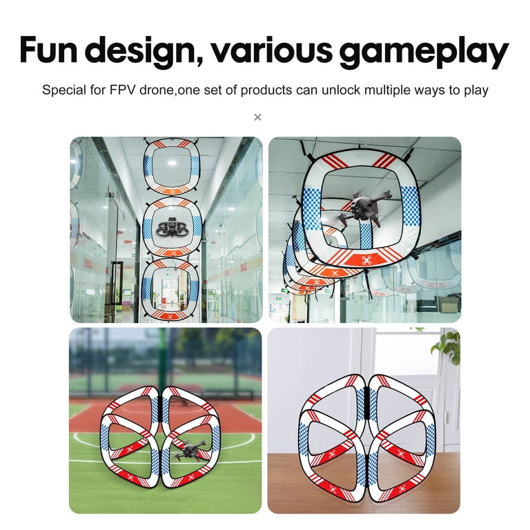 Drone Obstacle Course Training 5-Piece FPV Racing Gate Set - Foldable ...