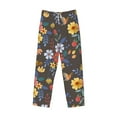 thumbnail image 4 of Balery Men'S Colorful Flowers With Butterfly Pants,Sleepwear Pants,Pajama Pants,Pj Bottoms Drawstring And Pockets-X-Large, 4 of 9