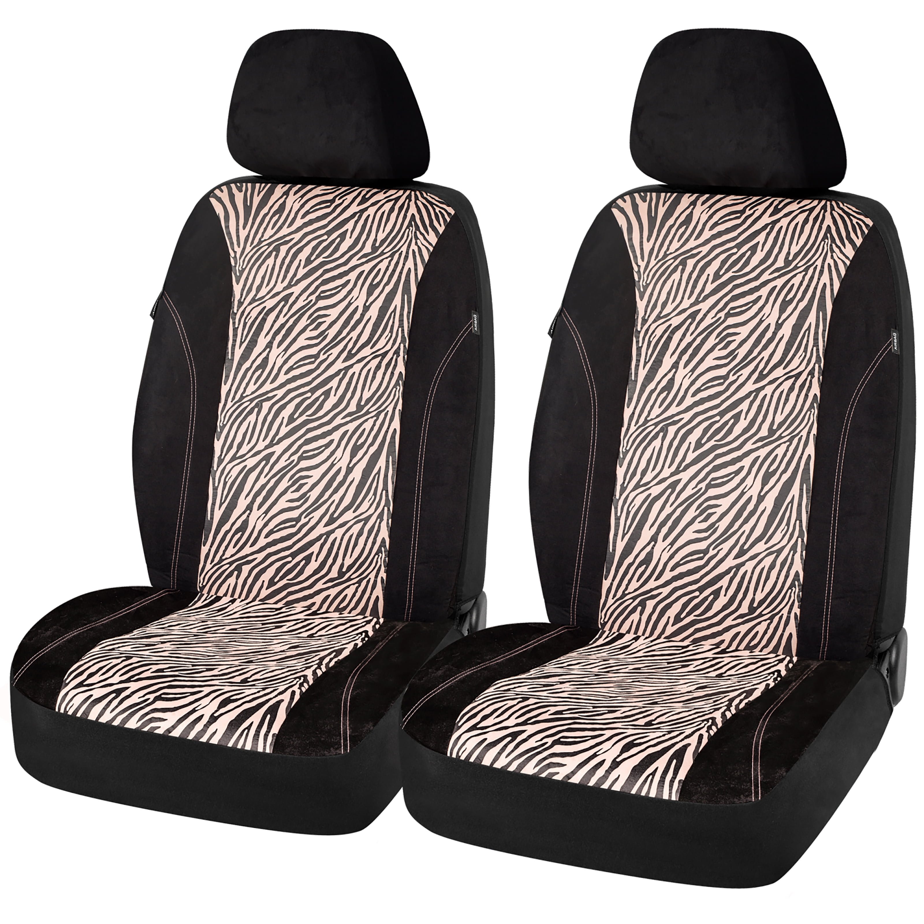PIC AUTO Seat CoverLow Back Pink Zebra Car ProtectionMicro Suede
