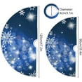 thumbnail image 3 of RYLABLUE Flocon de Neige Sapin de Noël Jupe Tapis pour Décoration de Fête Intérieur Extérieur 48 Pouces, 3 of 5