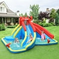 thumbnail image 3 of Costway Inflatable Water Slide Crab Dual Slide Bounce House Splash Pool with 950W Blower, 3 of 11