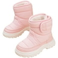 thumbnail image 5 of Quealent Toddler Snow Boots Boys Girls Winter Cold Weather Waterproof Non Slip Warm Shoes for Little Kids Pink for Size 8.5, 5 of 7