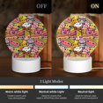 thumbnail image 3 of Honeii Fruit-Flavored Ice-Cream Print Acrylic LED Night Lamp,Round Touch-Control Night Light with 3 Lighting Modes,for Bedrooms, Living Rooms, and Gifting, 3 of 9
