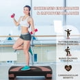 thumbnail image 4 of Fitvids Workout Step Aerobic Platform with 3 Level Adjustable Height, Black/Pink, 4 of 7