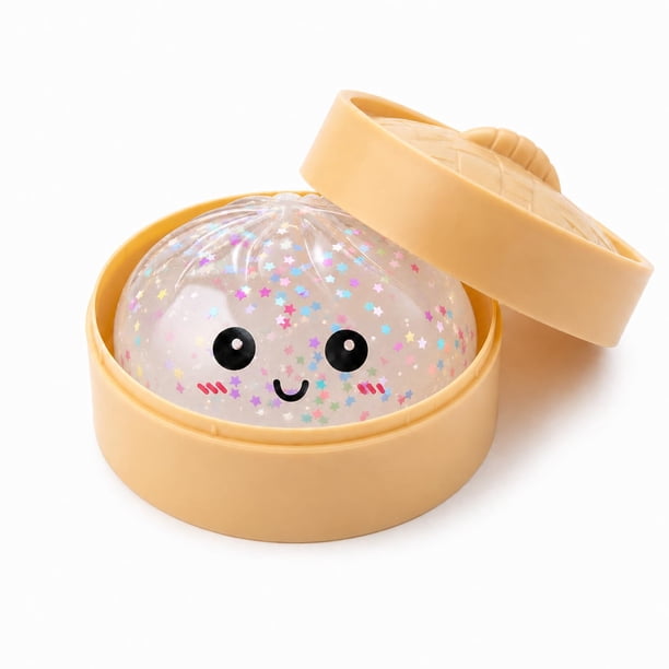 Juguete Squishy Crossunx Dumpling con Glitter Antiestrés