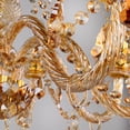 thumbnail image 3 of Candil de Techo Cristal Cortado D'Gala Iluminación DG8015 Ámbar de 6 Luces, 3 of 6