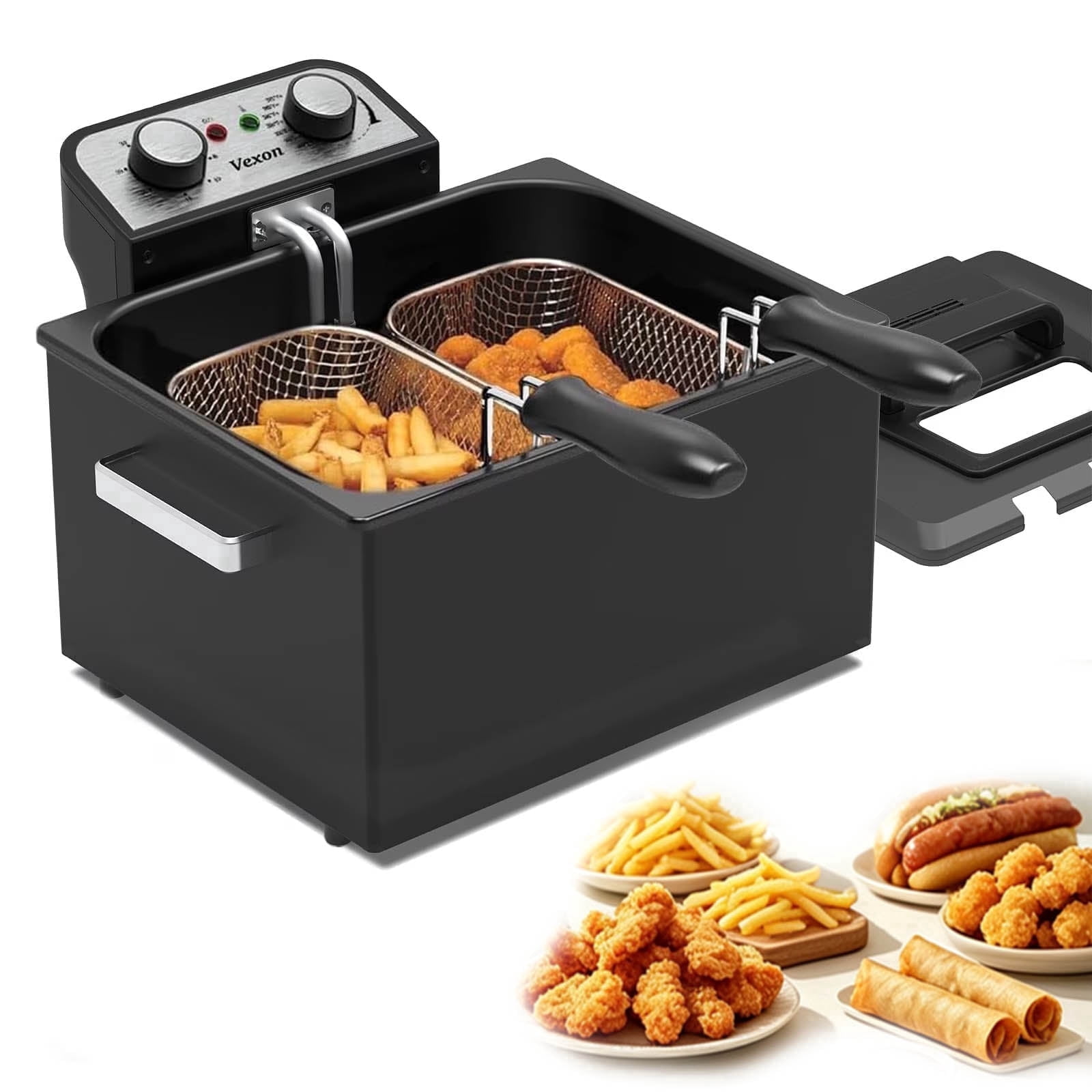 T-fal, Mini Deep Fryer, 1L, Stainless Steel with Basket - Walmart.com