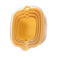 thumbnail image 1 of Cesta de enjuague de verduras en capas, colador culinario, organizador que ahorra espacio, lavabo limpiador de productos versátil para ensaladas fres Amarillo, 1 of 9