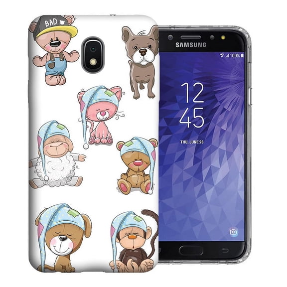 For Samsung Galaxy J3 J337 2018 Achieve / Express Prime 3 / Amp Prime 3 Cute Baby Animals Design TPU Gel Phone Case Cover
